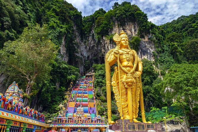 Batu Caves, Waterfalls, Hotspring, Batik & Pewter Tour with Lunch - Kanching Falls: A Guided Walk Through Seven Tiers