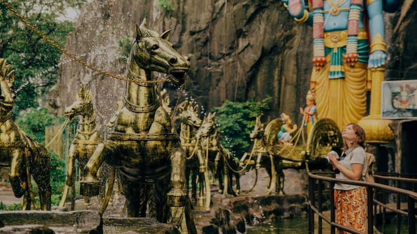 Kuala Lumpur Adventure:Kanching Falls, Ramayana & Batu Caves - Ramayana Cave Murals: Hindu Epic in a Cave Temple