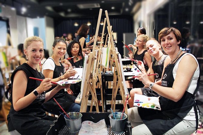 Sip & Paint Night - Sip and Paint Night at Art & Bonding: The Real Vibe